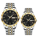 ست ساعت مچی عقربه ای زنانه و مردانه مدل کلاسیک تک موتوره دی دیت